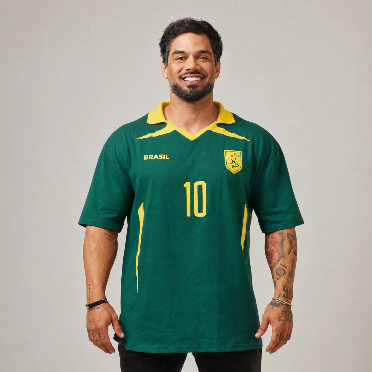 Camiseta Oversized Conquista Verde Bandeira - Image 5