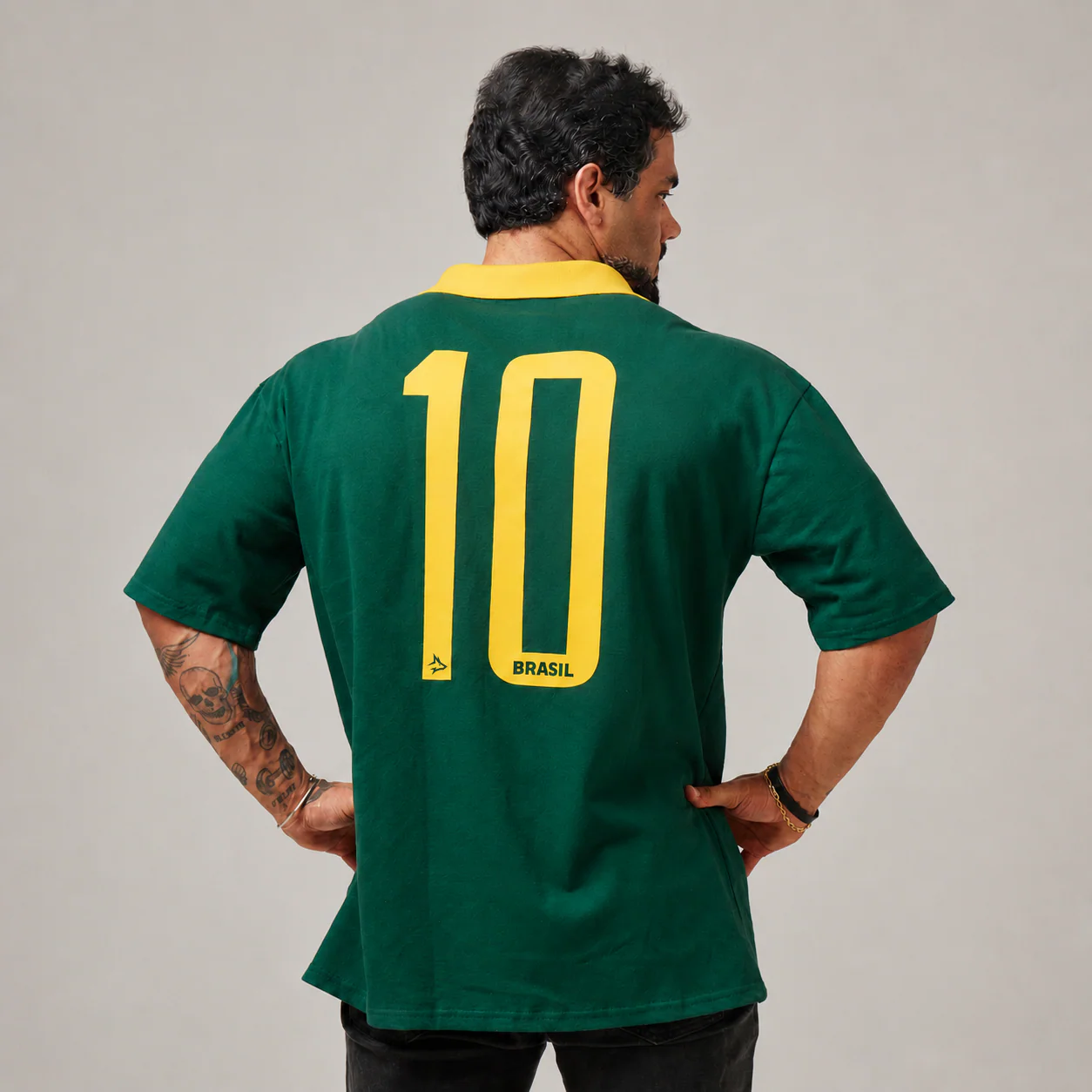 Camiseta Oversized Conquista Verde Bandeira - Image 8