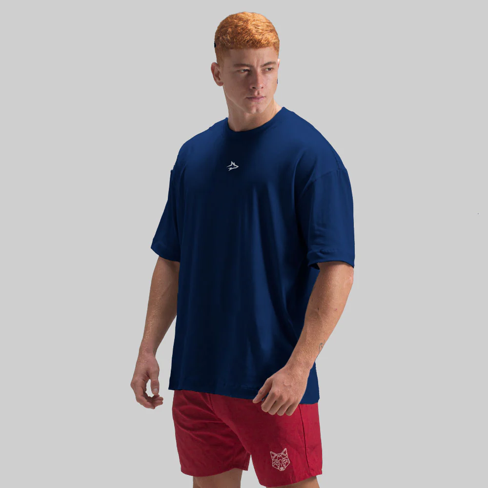 Camiseta Oversized Lupus Azul Marinho - Image 5