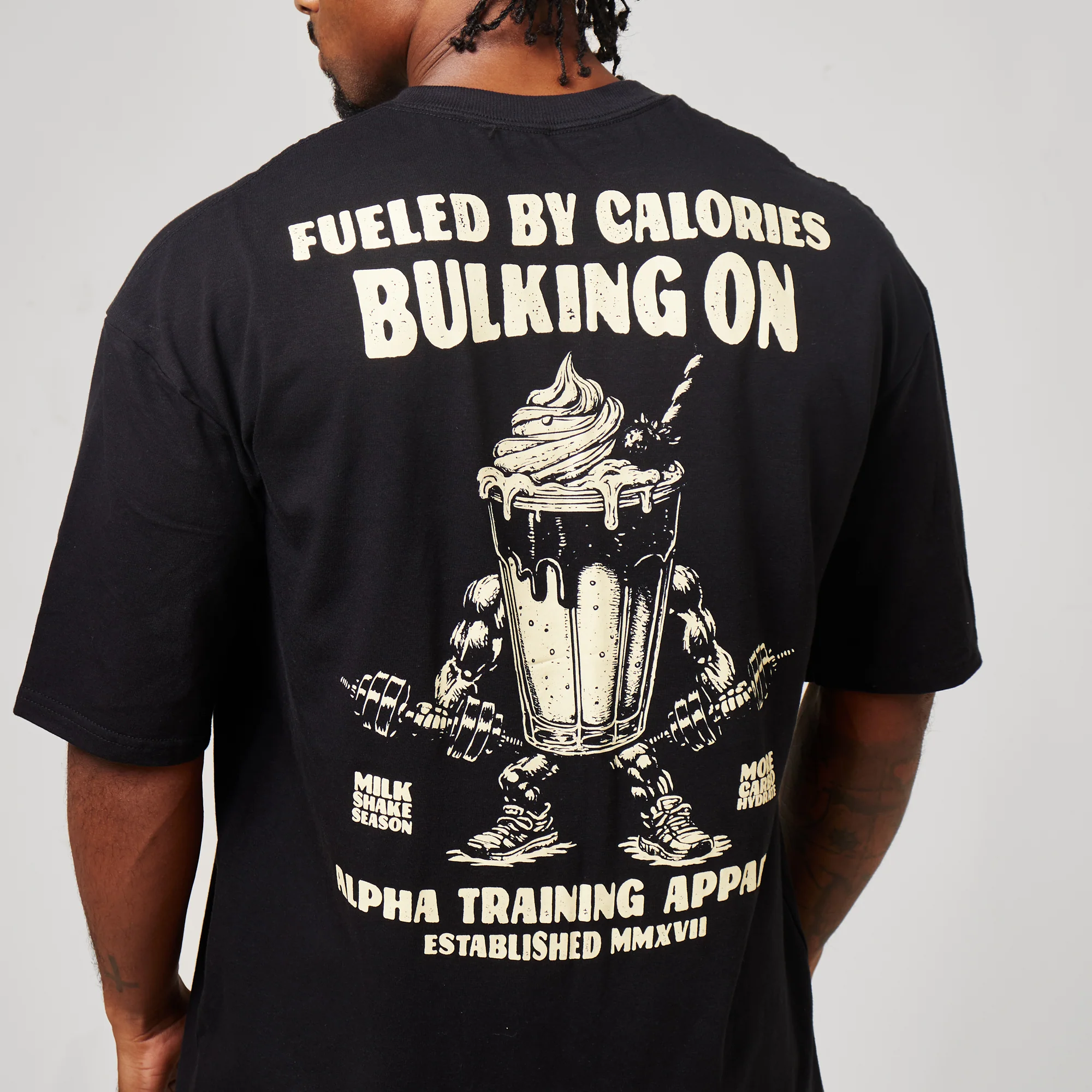 Camiseta Oversized More Carbs Preto - Image 4