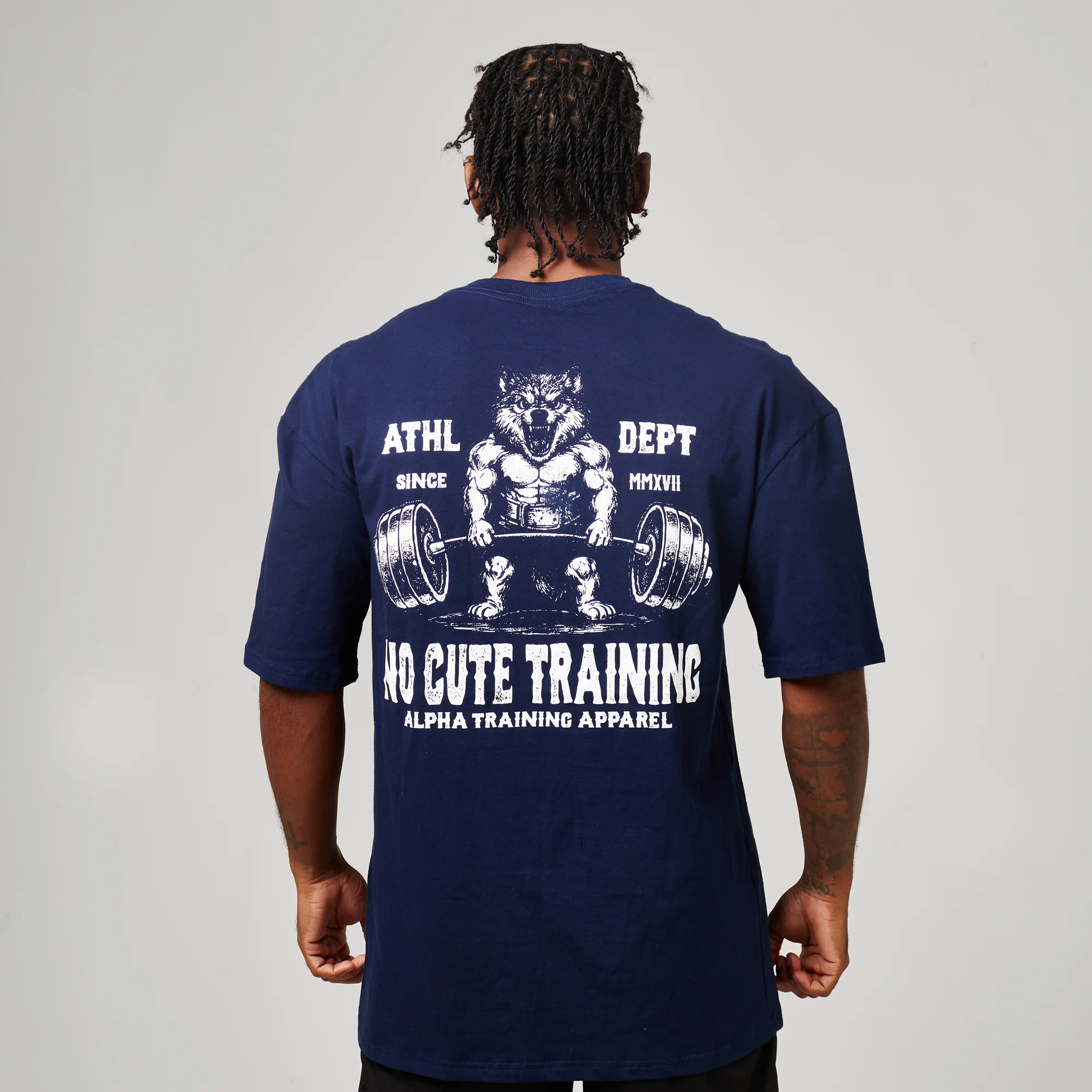 Camiseta Oversized No Cute Azul Marinho - Image 3