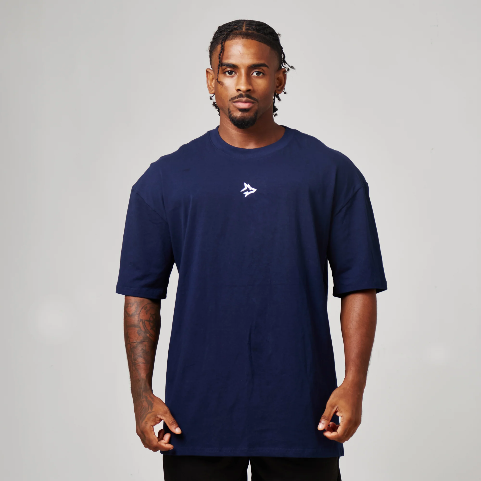 Camiseta Oversized No Cute Azul Marinho - Image 5