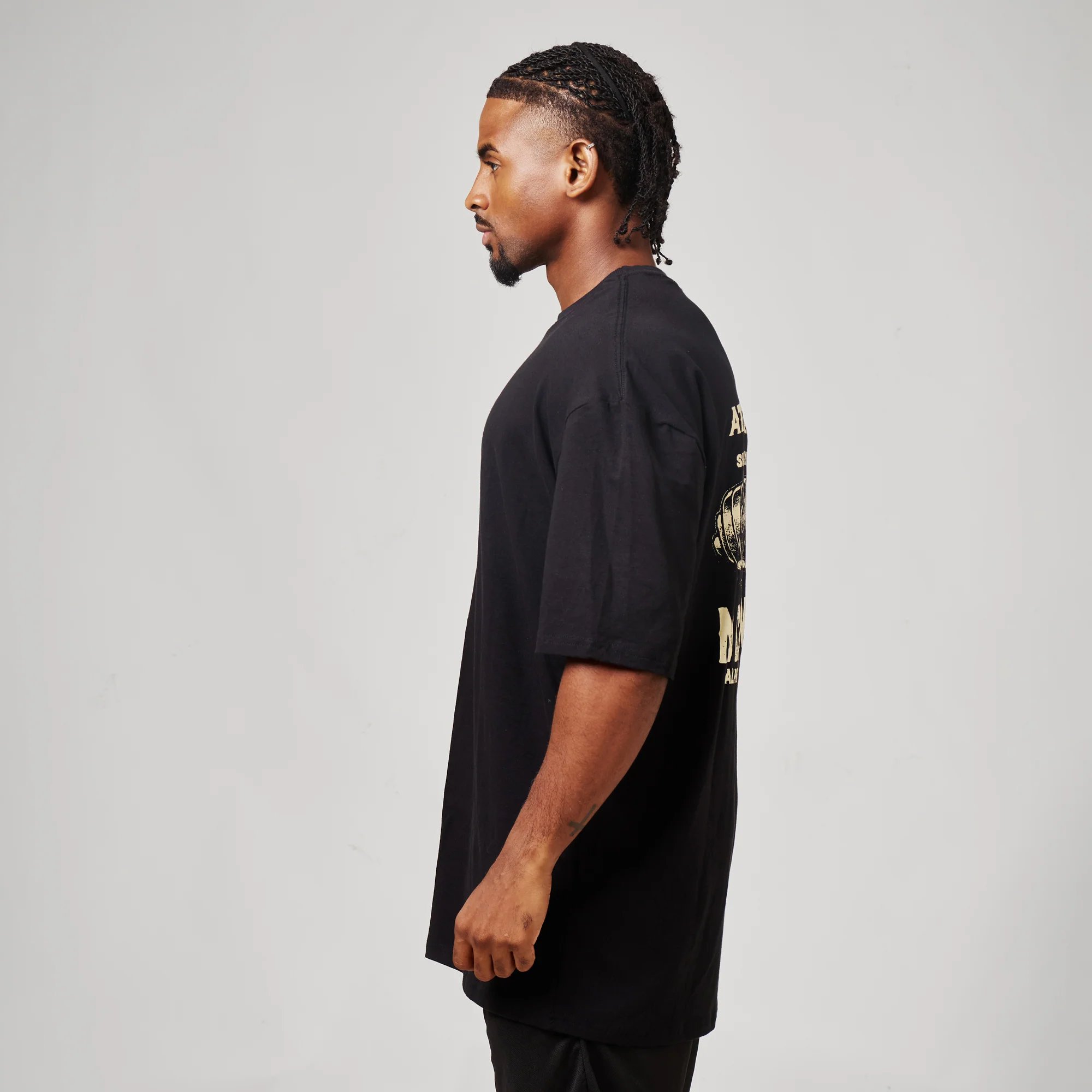 Camiseta Oversized No Cute Preto - Image 7