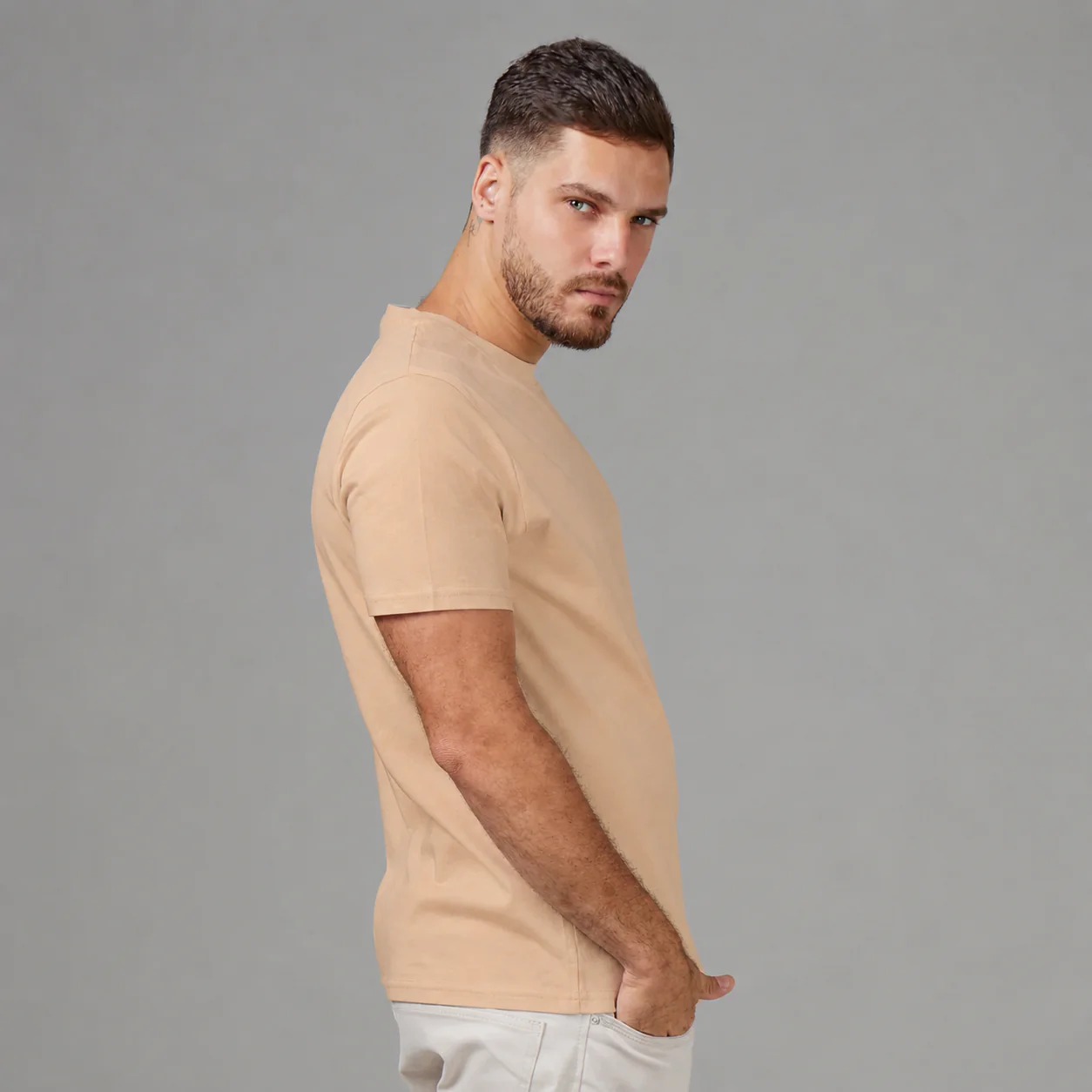 Camiseta Pima Urban Bege - Image 3