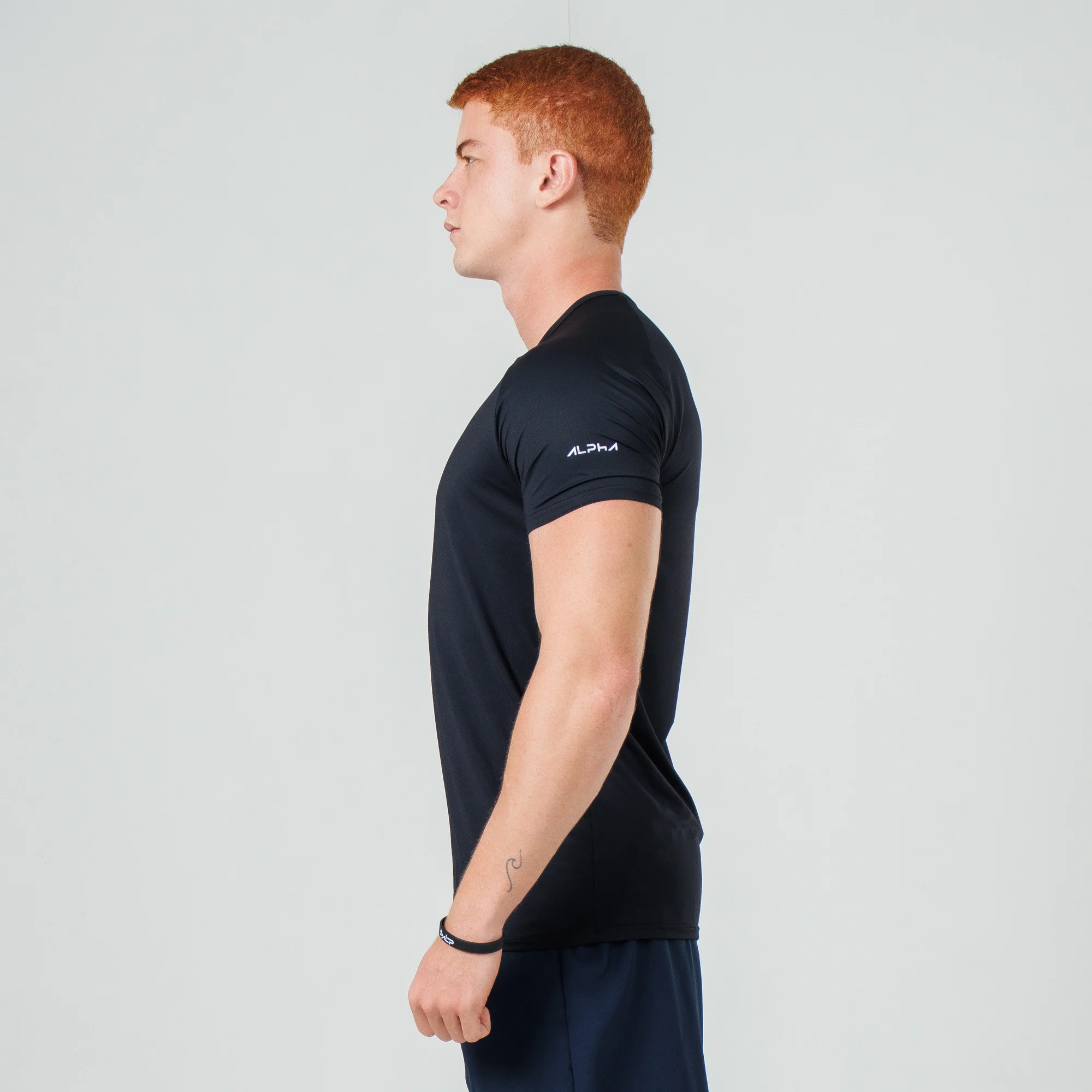 Camiseta Poliamida Arm Fluid Preto - Image 3