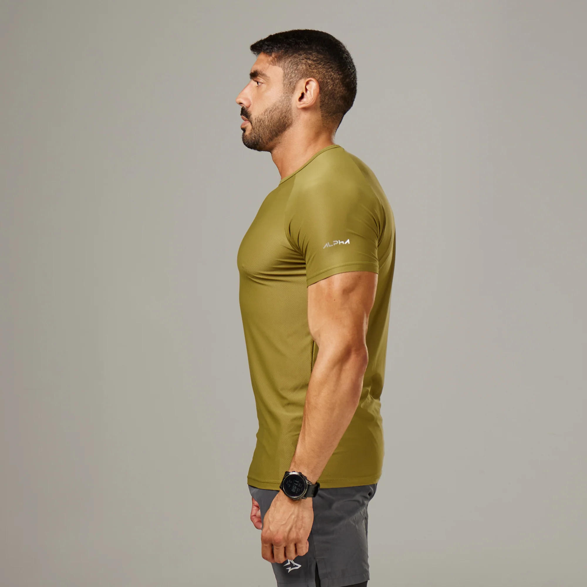 Camiseta Poliamida Arm Fluid Verde Pinho - Image 3