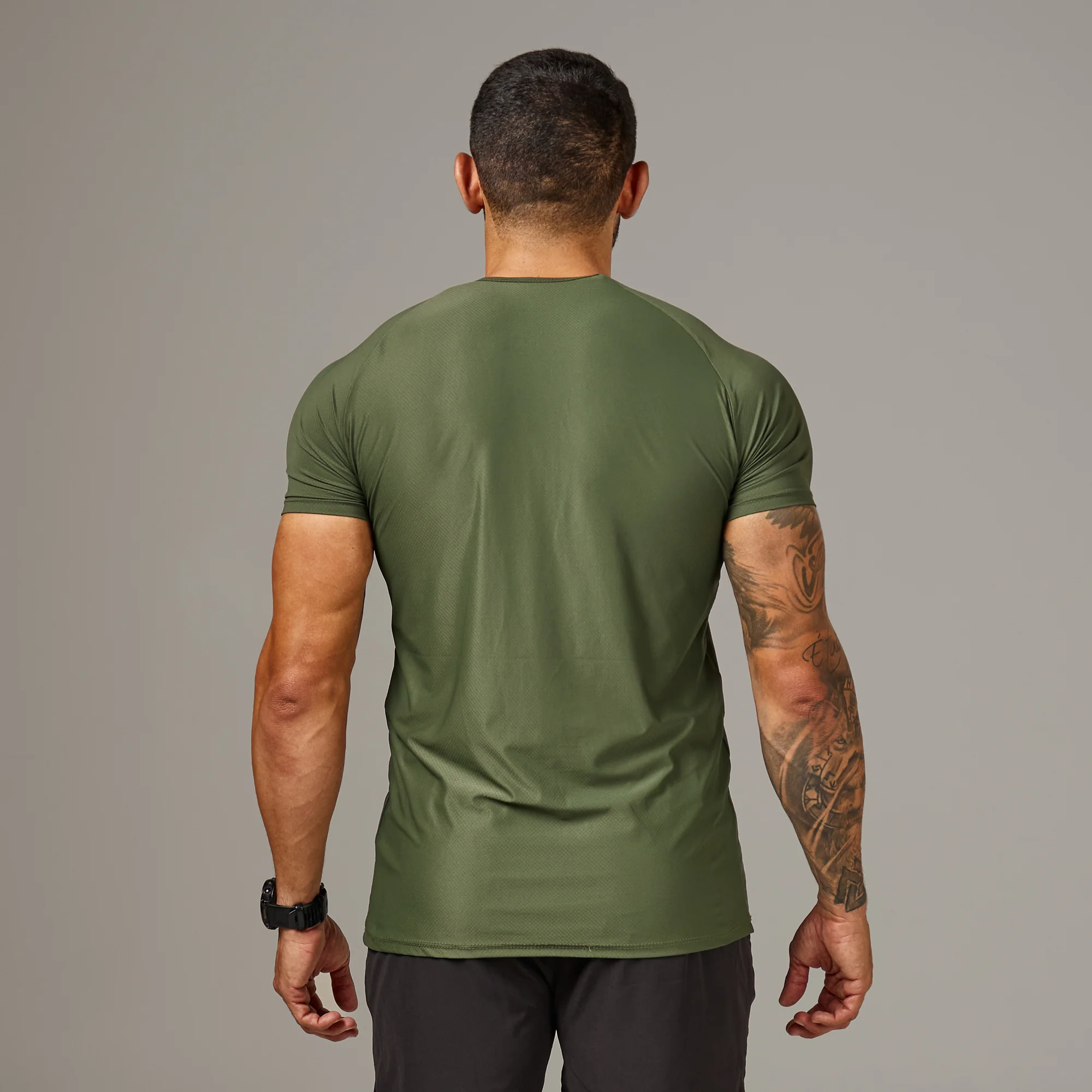 Camiseta Poliamida Core Lupus Verde Musgo - Image 5