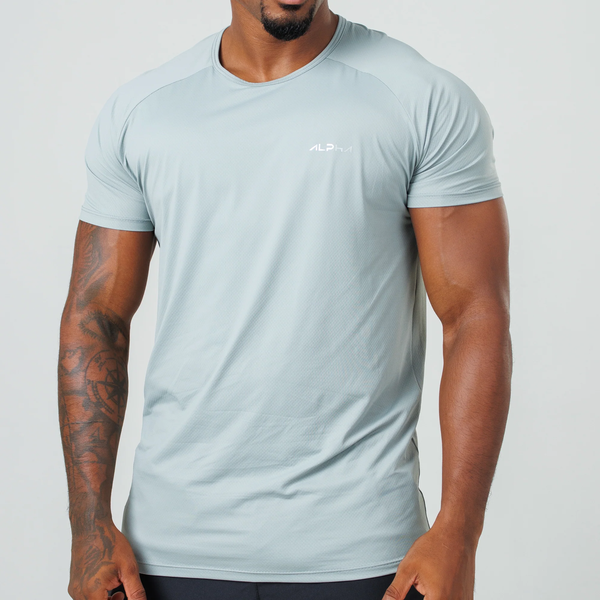 Camiseta Poliamida Thermo Fluid Cinza Gelo - Image 4