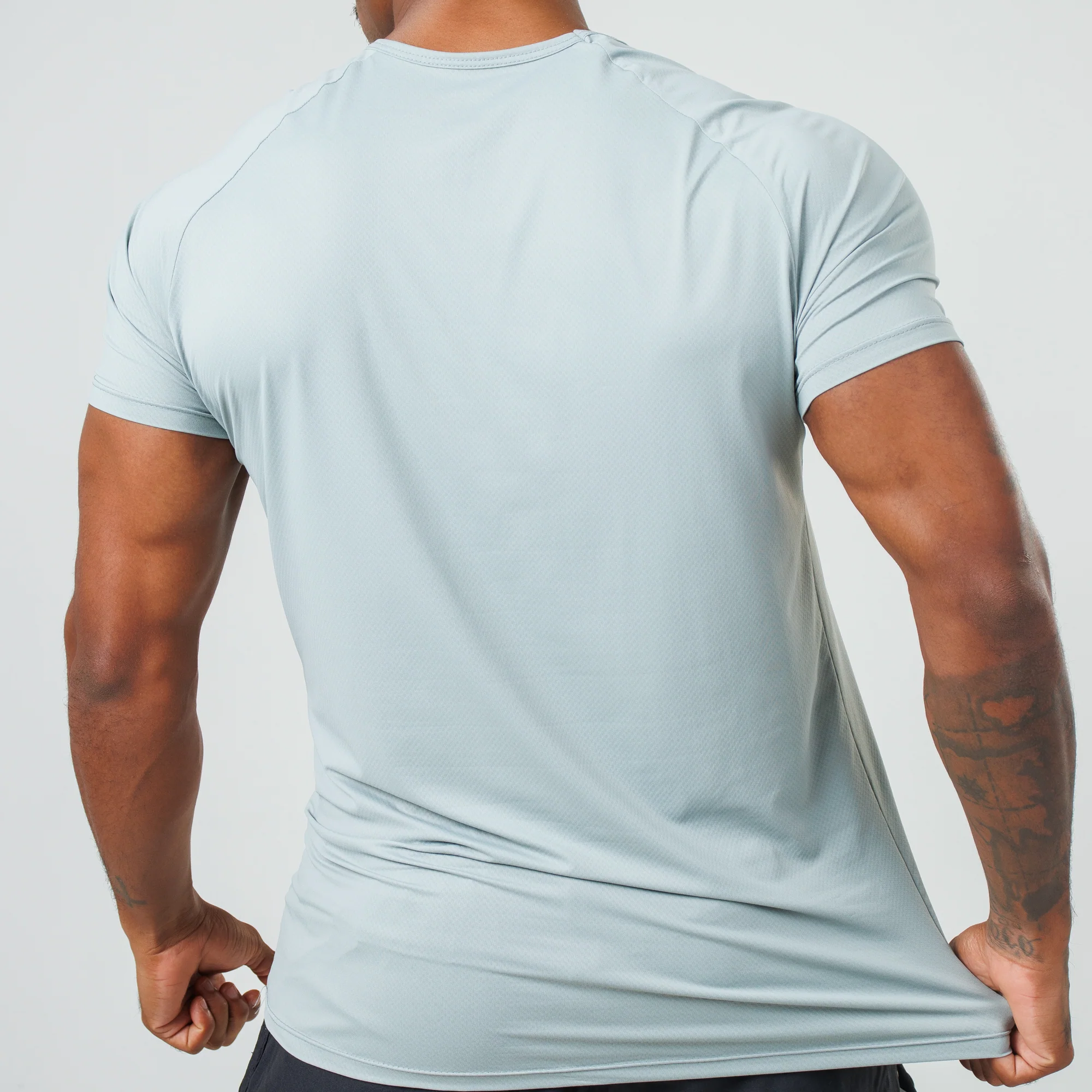Camiseta Poliamida Thermo Fluid Cinza Gelo - Image 6