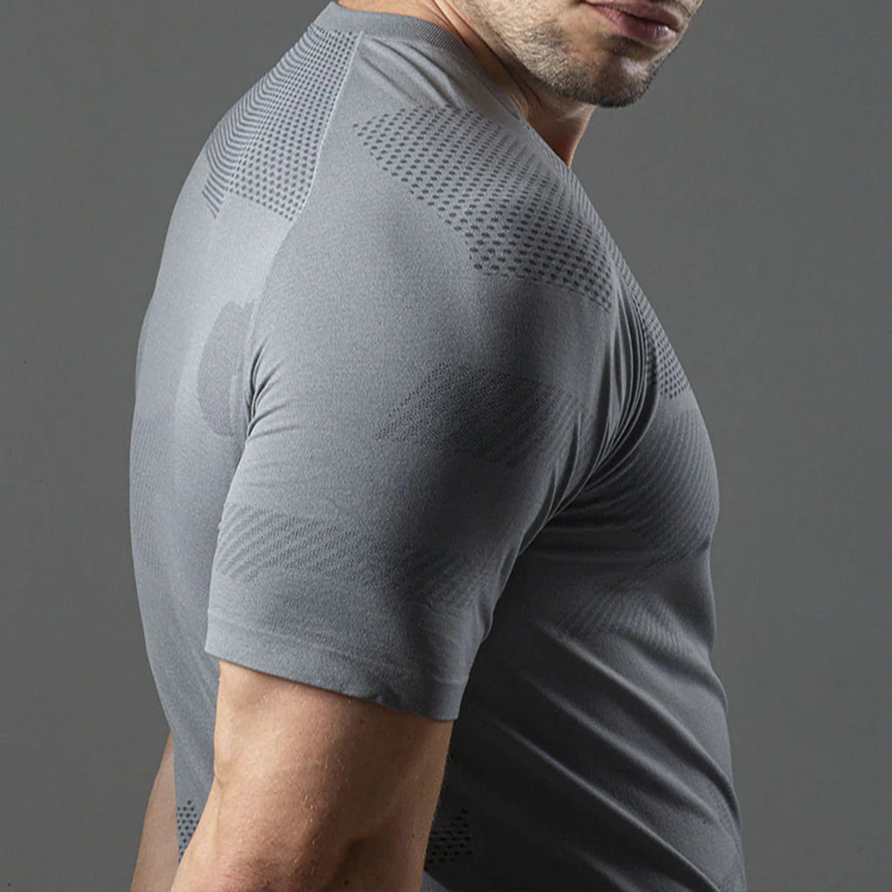Camiseta Apex Dry Middle Lupus Cinza - Sem Costura - Image 5