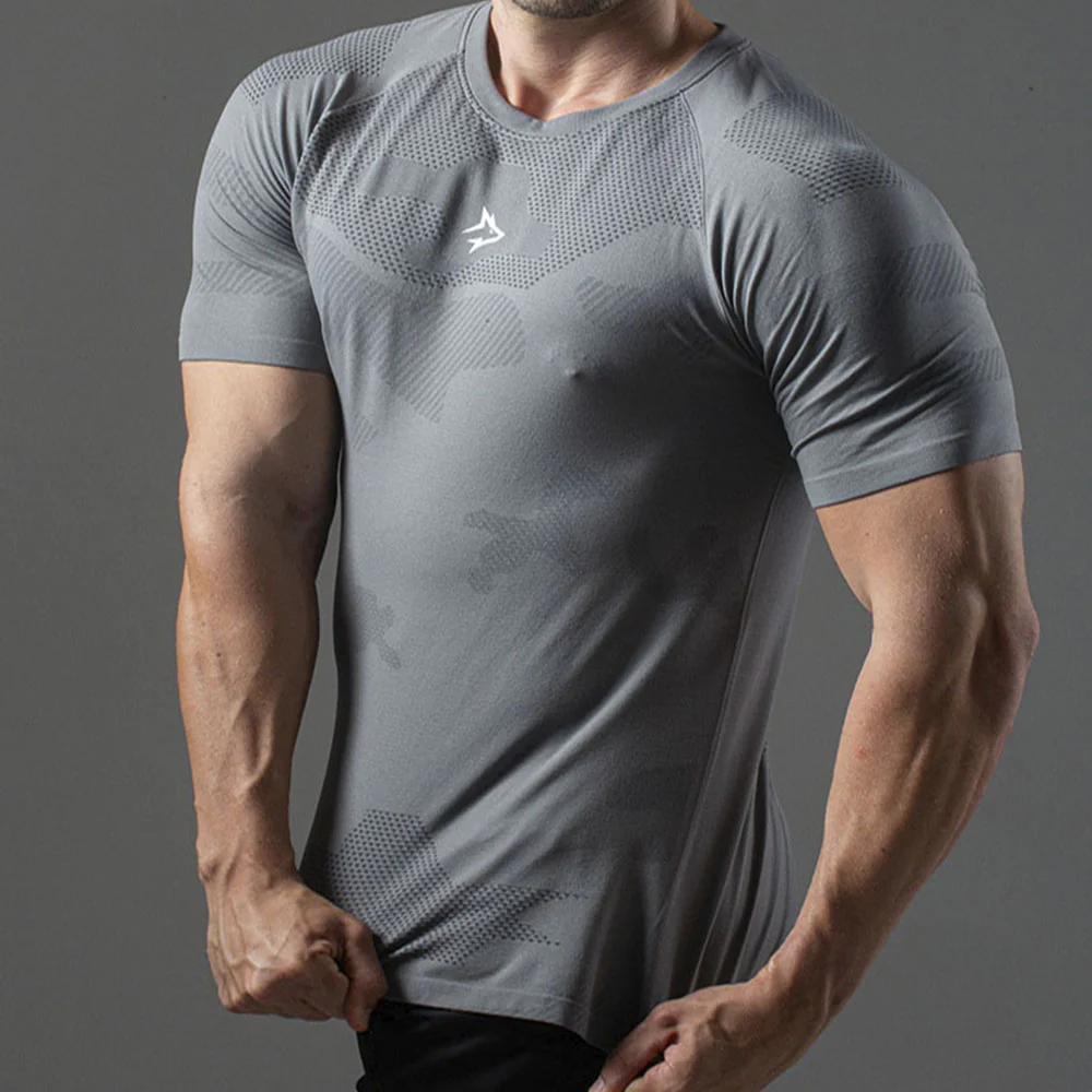 Camiseta Apex Dry Middle Lupus Cinza - Sem Costura - Image 6