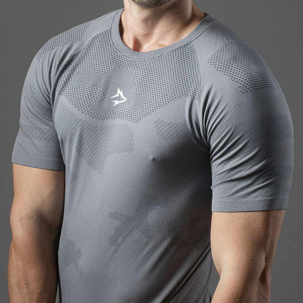 Camiseta Apex Dry Middle Lupus Cinza - Sem Costura - Image 8