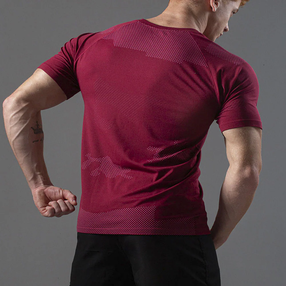 Camiseta Apex Dry Middle Lupus Vinho - Sem Costura - Image 11