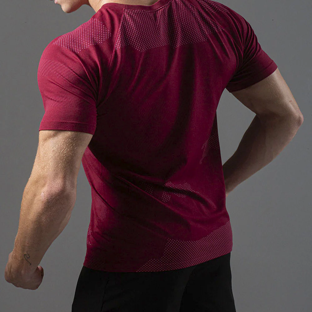 Camiseta Apex Dry Middle Lupus Vinho - Sem Costura - Image 8