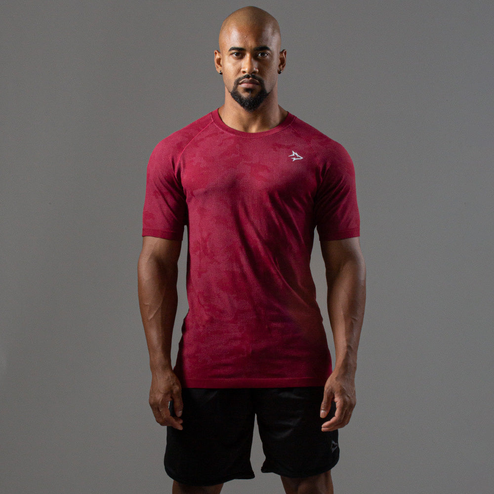 Camiseta Apex Dry New Lupus Vinho - Sem Costura - Image 2