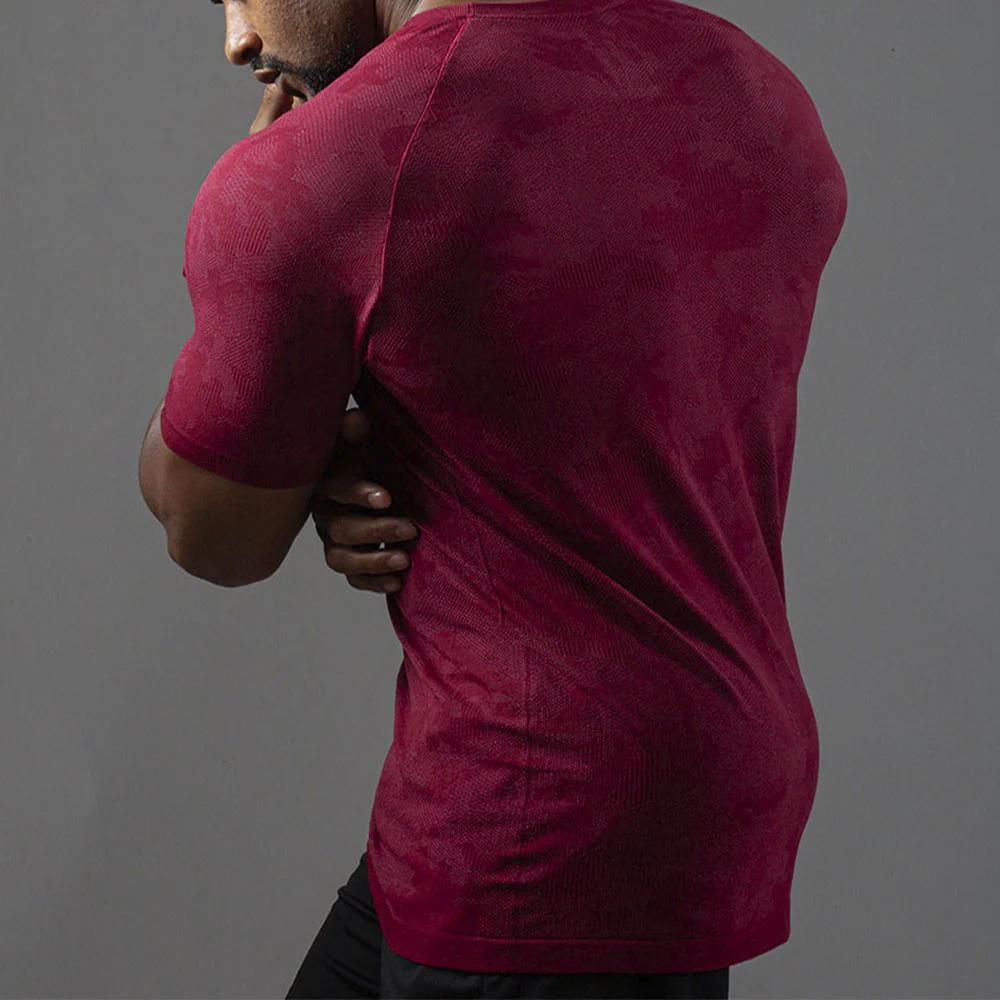 Camiseta Apex Dry New Lupus Vinho - Sem Costura - Image 4
