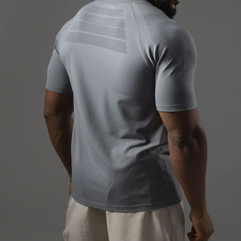 Camiseta Apex Dry New Tenacity Cinza - Sem Costura - Image 10