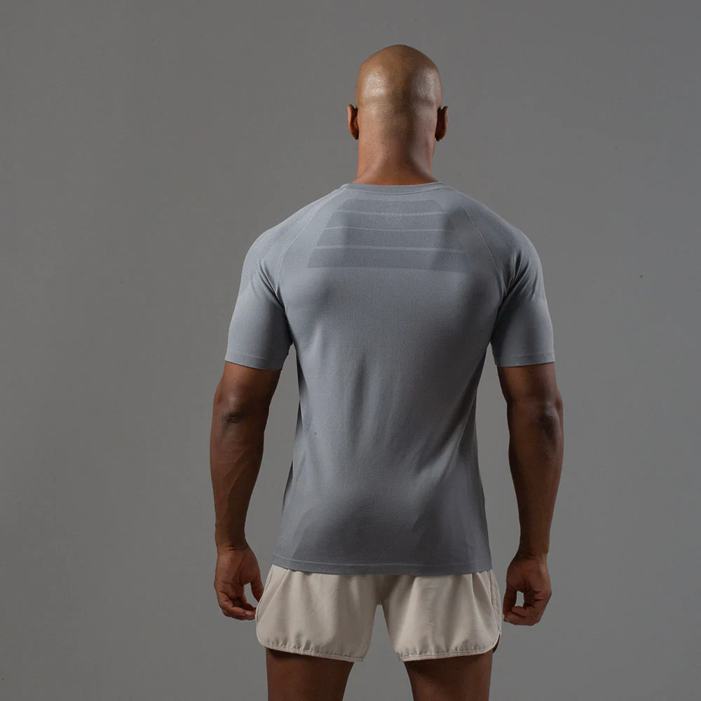 Camiseta Apex Dry New Tenacity Cinza - Sem Costura - Image 11