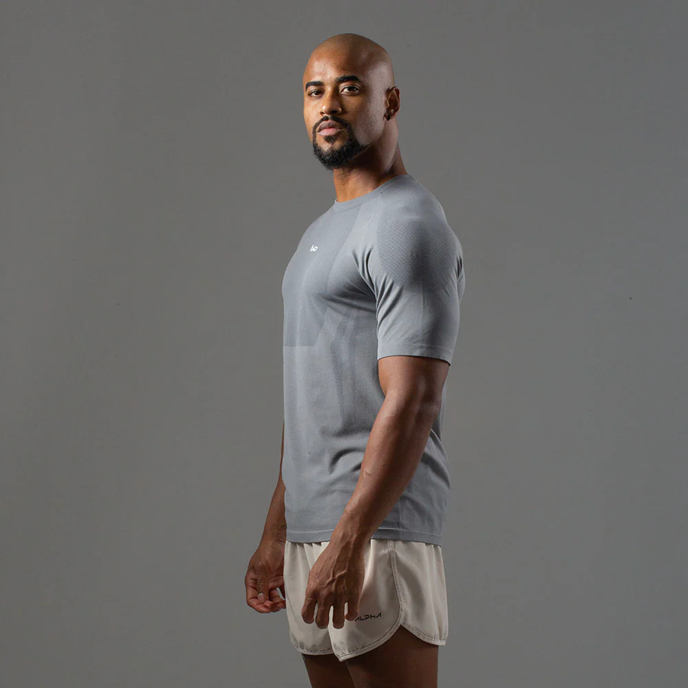 Camiseta Apex Dry New Tenacity Cinza - Sem Costura - Image 13