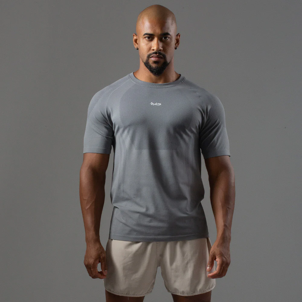 Camiseta Apex Dry New Tenacity Cinza - Sem Costura - Image 15