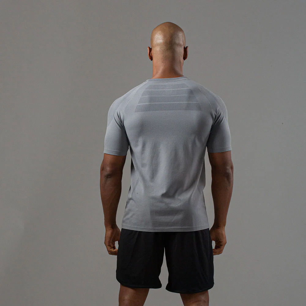 Camiseta Apex Dry New Tenacity Cinza - Sem Costura - Image 17