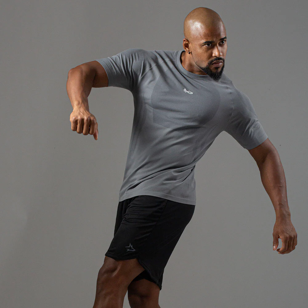 Camiseta Apex Dry New Tenacity Cinza - Sem Costura - Image 19