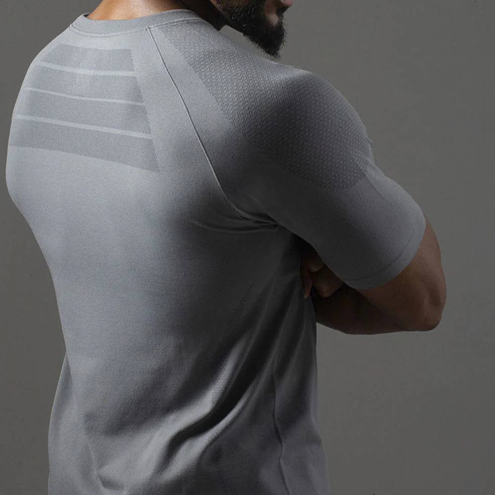 Camiseta Apex Dry New Tenacity Cinza - Sem Costura - Image 2