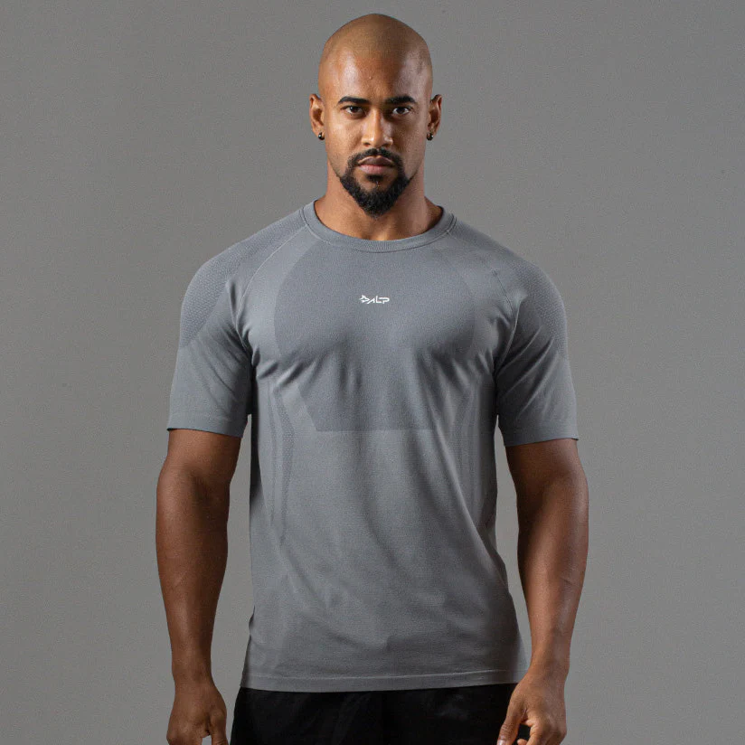 Camiseta Apex Dry New Tenacity Cinza - Sem Costura - Image 3
