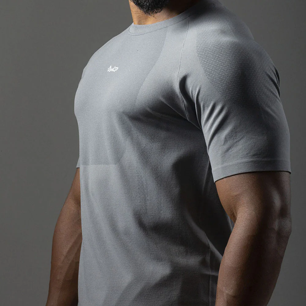 Camiseta Apex Dry New Tenacity Cinza - Sem Costura - Image 6