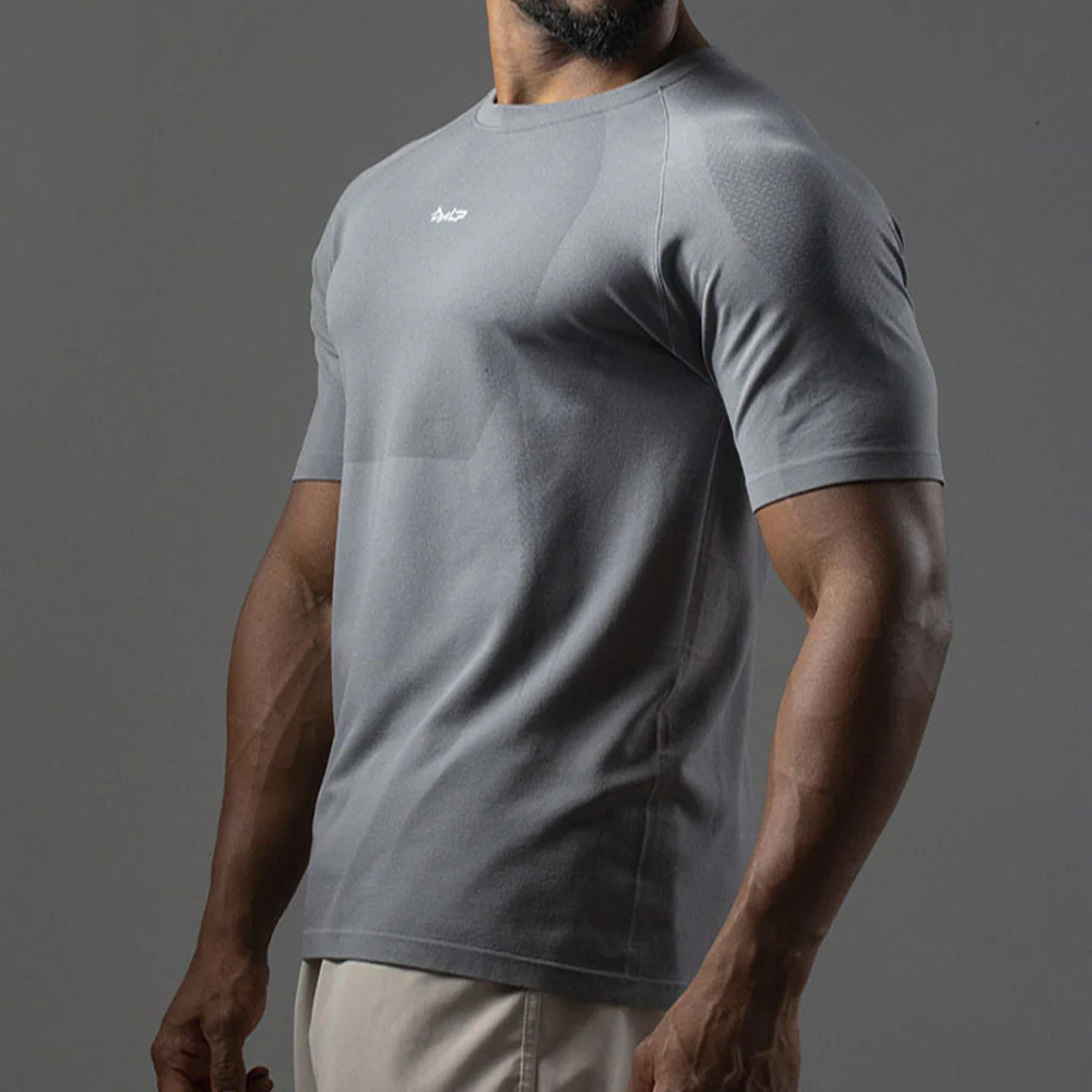 Camiseta Apex Dry New Tenacity Cinza - Sem Costura - Image 9