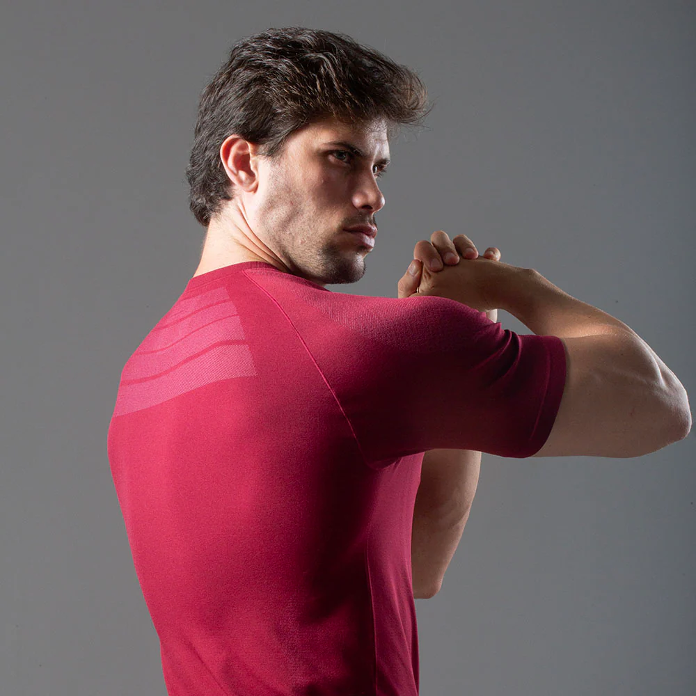 Camiseta Apex Dry New Tenacity Vinho - Sem Costura - Image 8