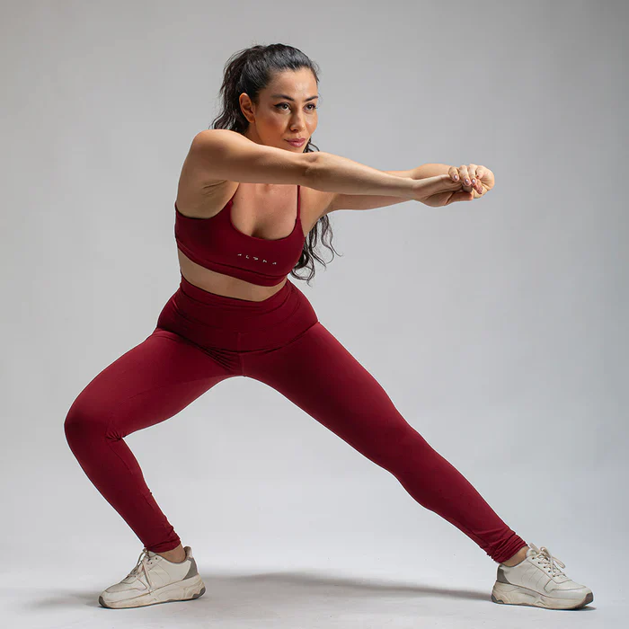 Conjunto Basic Feminino Top e Calça - New Horizon Vinho - Image 3