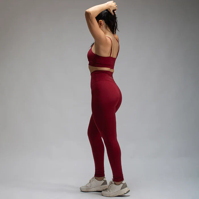 Conjunto Basic Feminino Top e Calça - New Horizon Vinho - Image 5