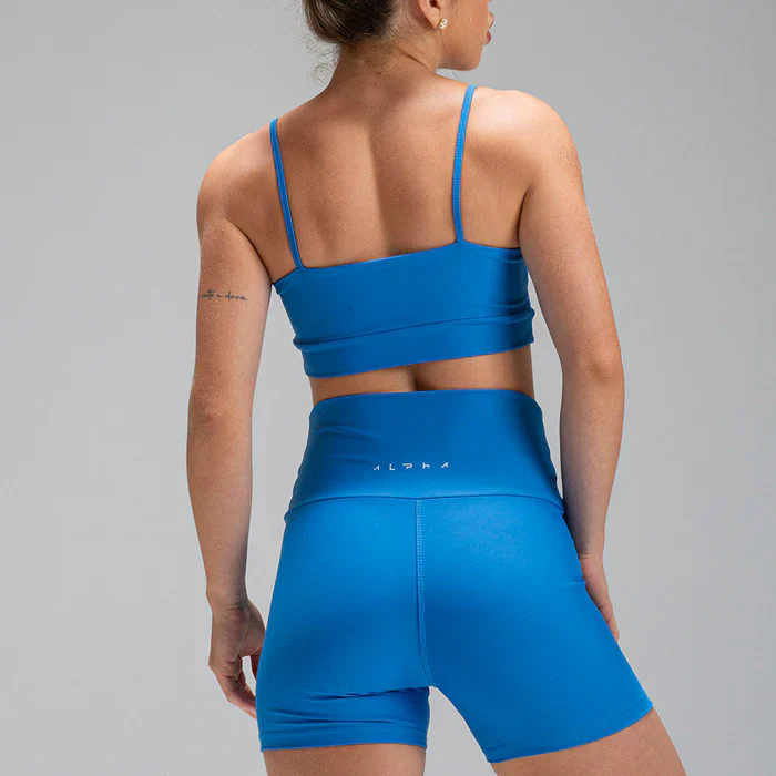Conjunto Basic Feminino Top e Short - New Horizon Azul Mar - Image 4