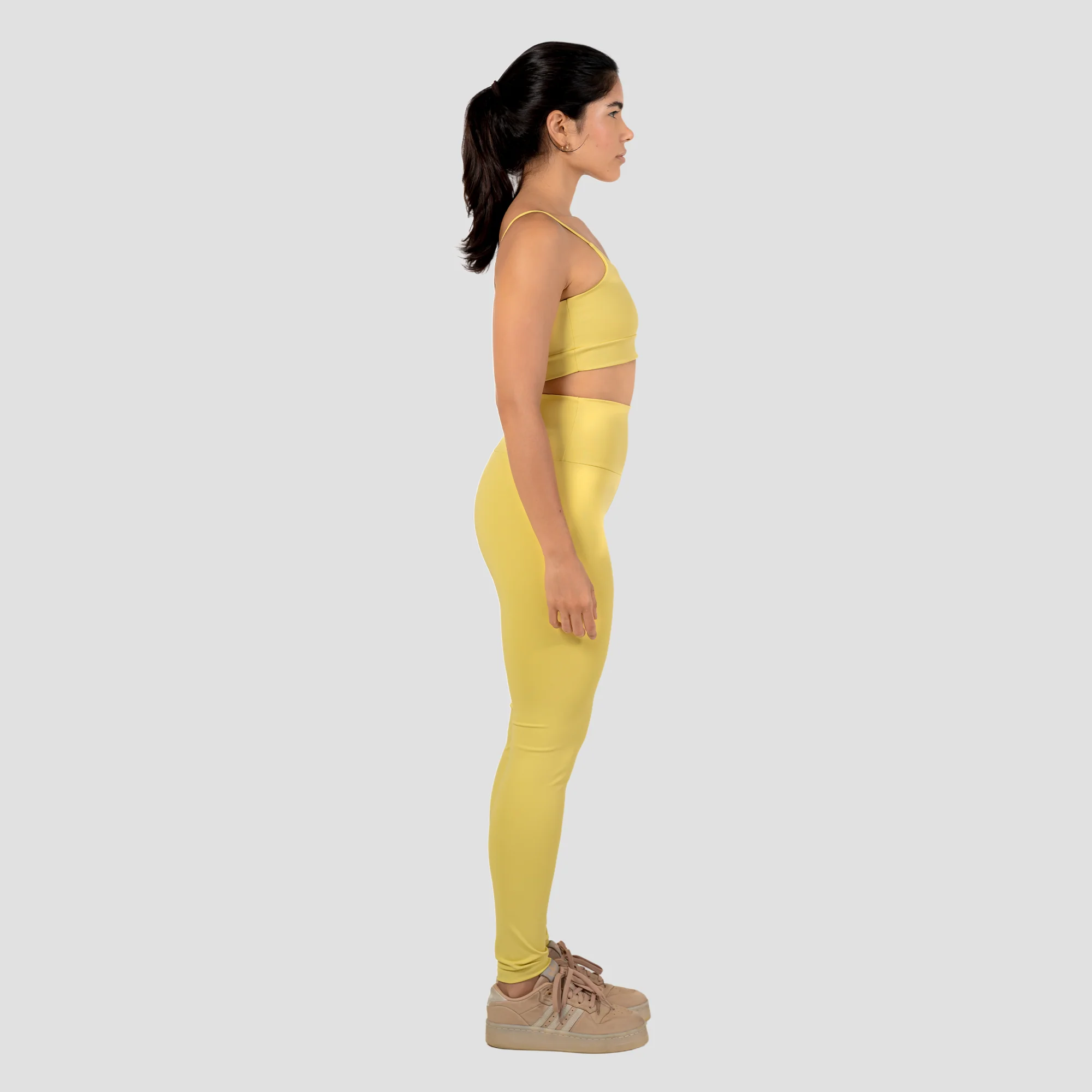 Conjunto Basic Feminino Top e Calça - New Horizon Amarelo Cítrico - Image 3
