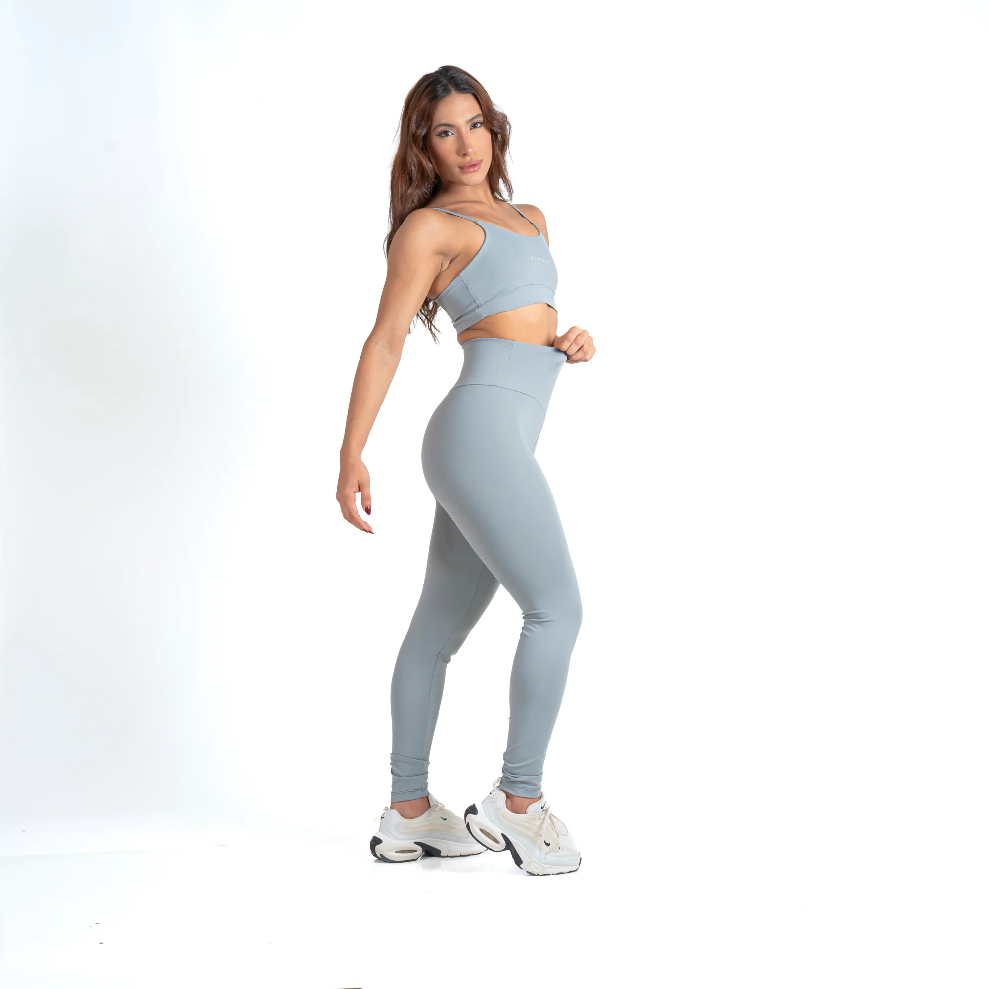 Conjunto Basic Feminino Top e Calça - New Horizon Cinza - Image 2