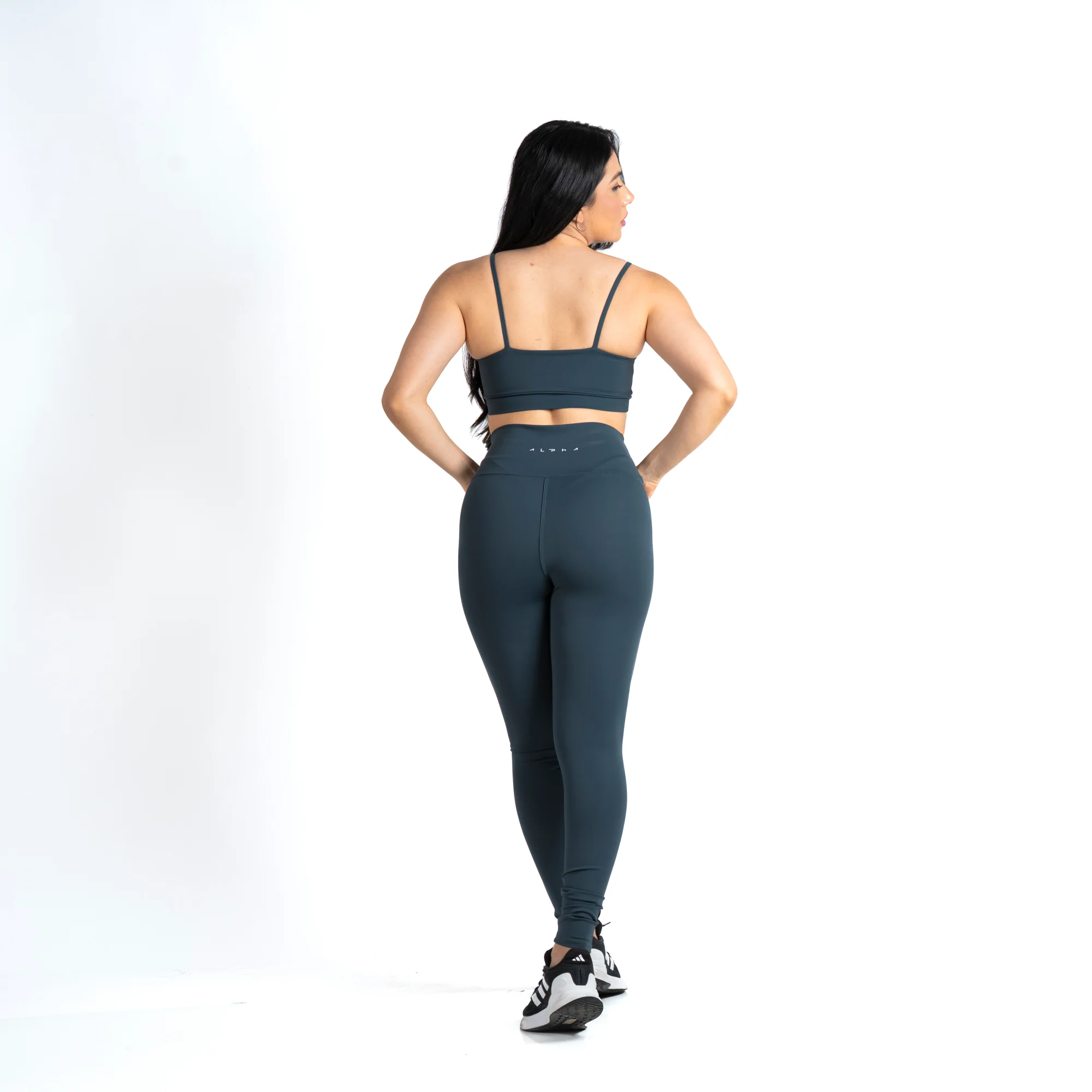 Conjunto Basic Feminino Top e Calça - New Horizon Chumbo - Image 3