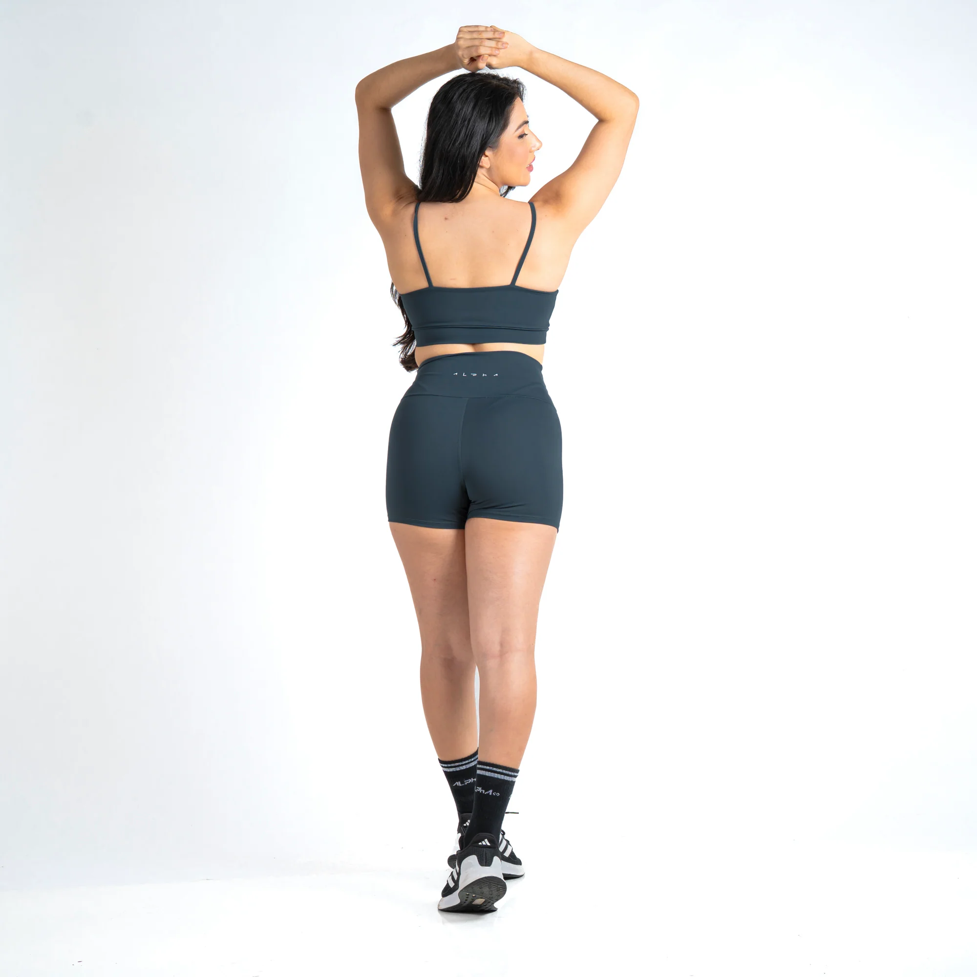 Conjunto Basic Feminino Top e Short - New Horizon Chumbo - Image 3