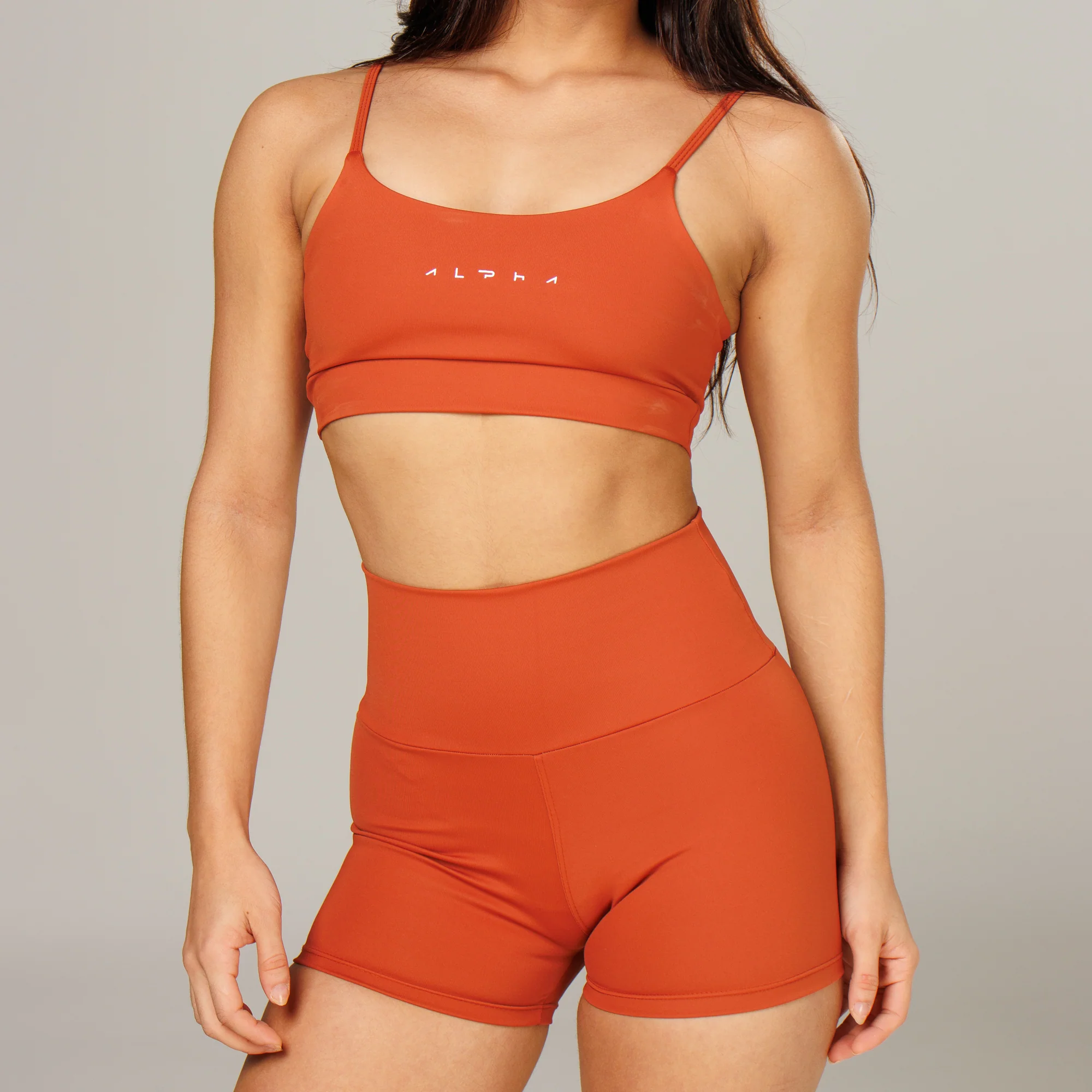 Conjunto Basic Feminino Top e Short - New Horizon Marrom Canela - Image 2