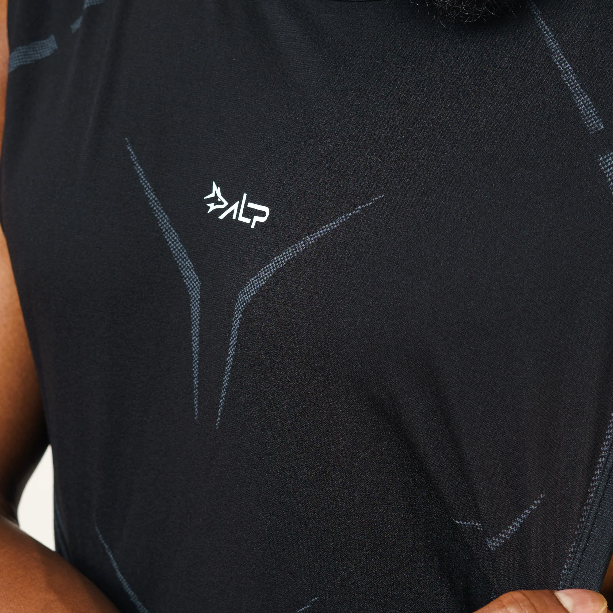 Regata Apex Dry Tank Preto - Sem Costura - Image 3