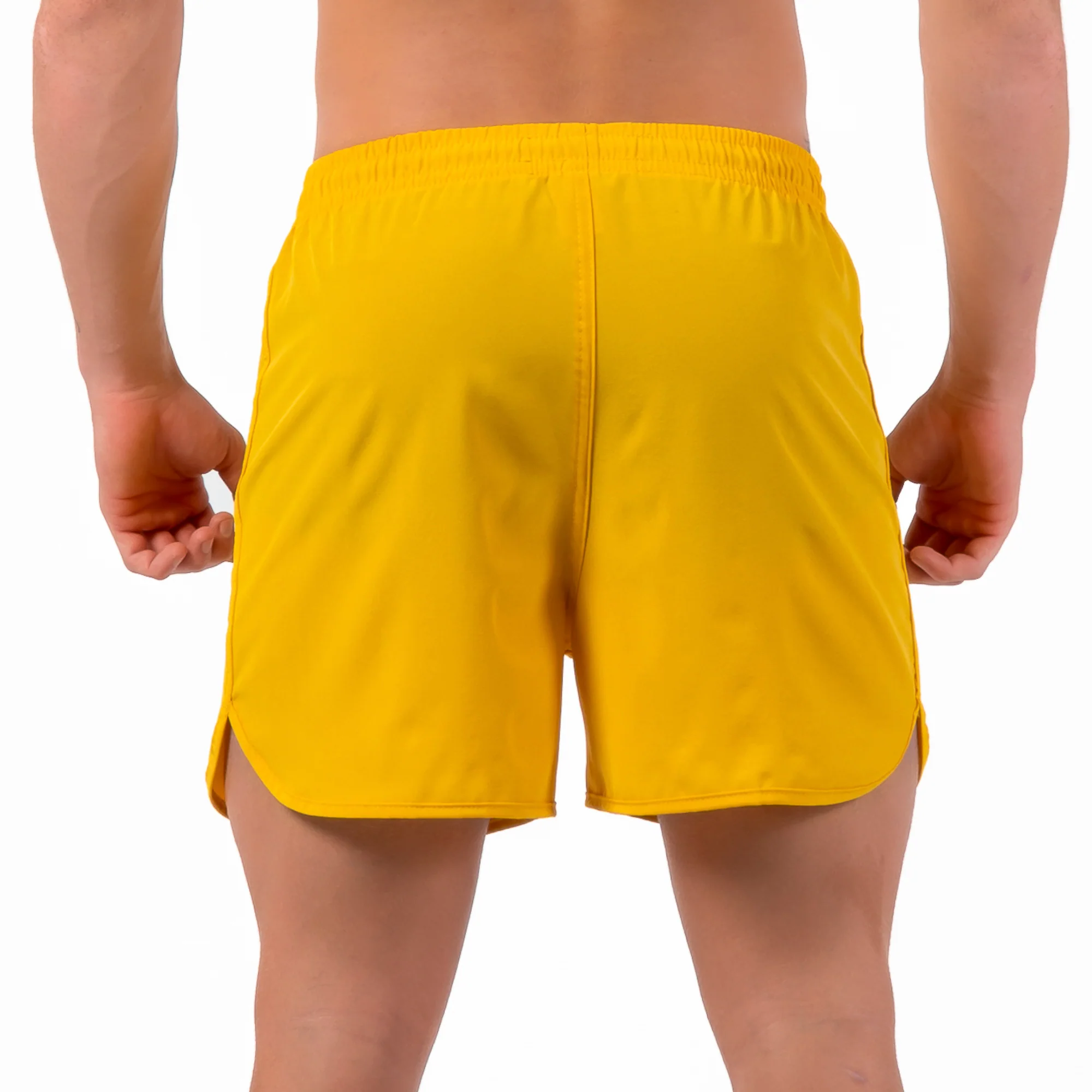 Short Corrida Masculino Dry Fit - Amarelo Ouro - Image 4