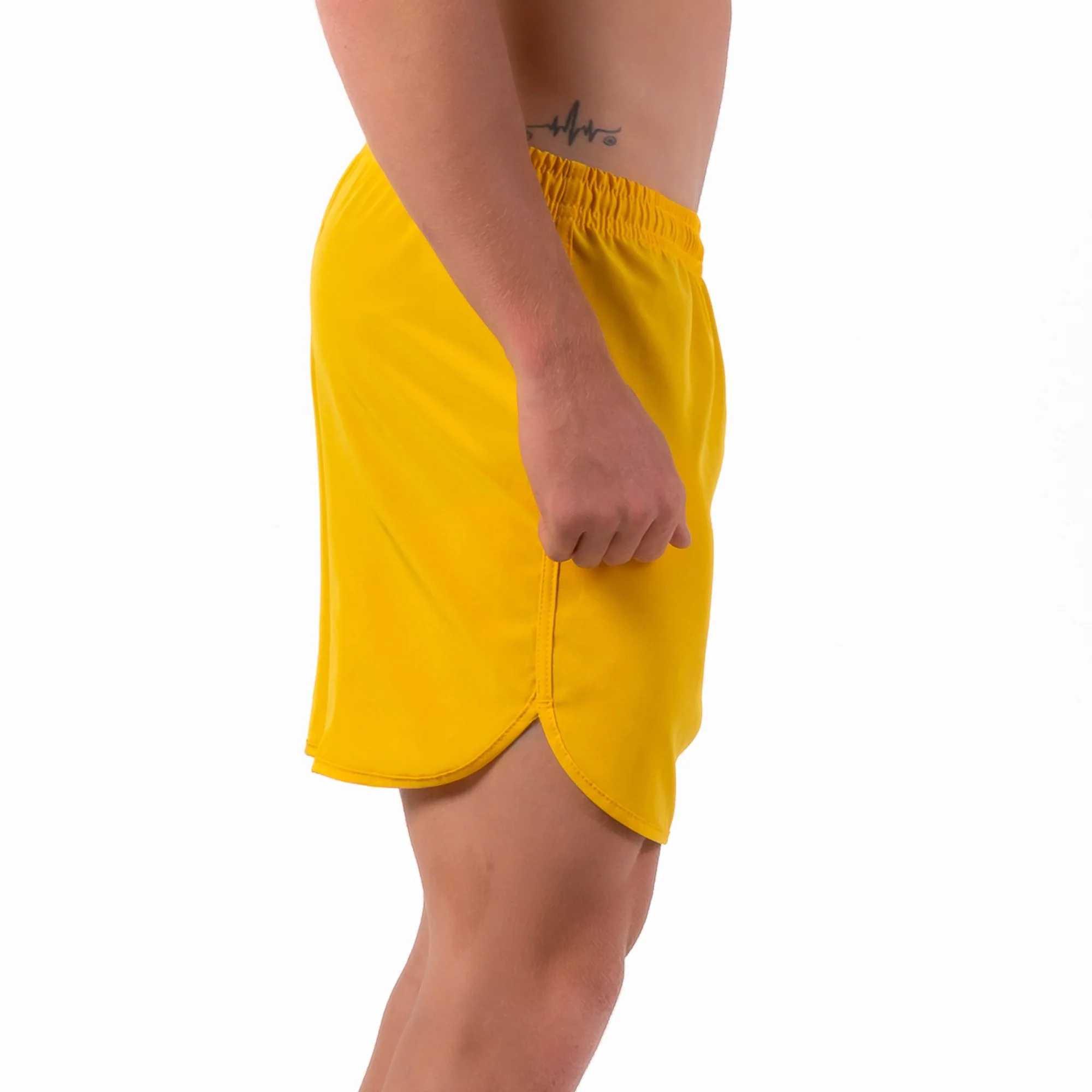 Short Corrida Masculino Dry Fit - Amarelo Ouro - Image 5