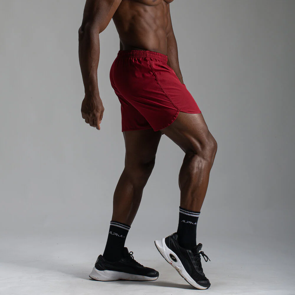 Short Corrida Masculino Dry Fit - Bordô - Image 5
