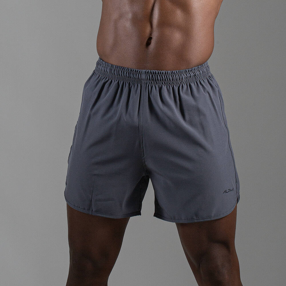 Short Corrida Masculino Dry Fit - Chumbo - Image 2