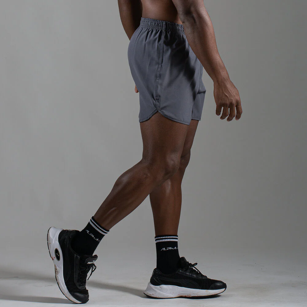 Short Corrida Masculino Dry Fit - Chumbo - Image 4