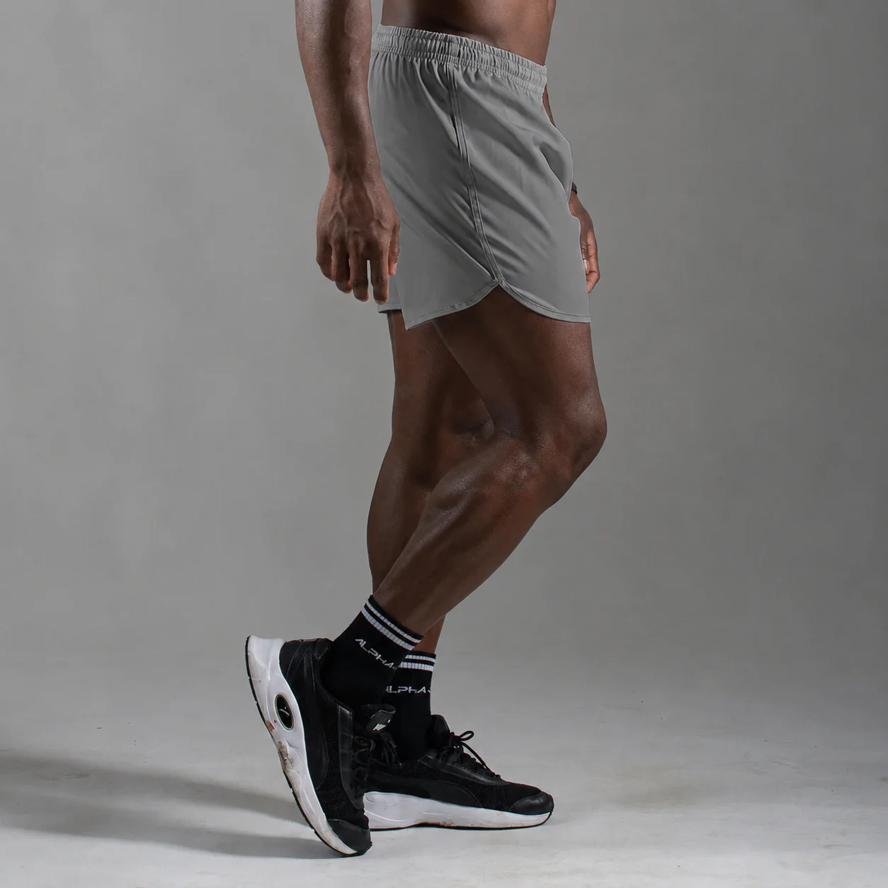 Short Corrida Masculino Dry Fit - Cinza - Image 4