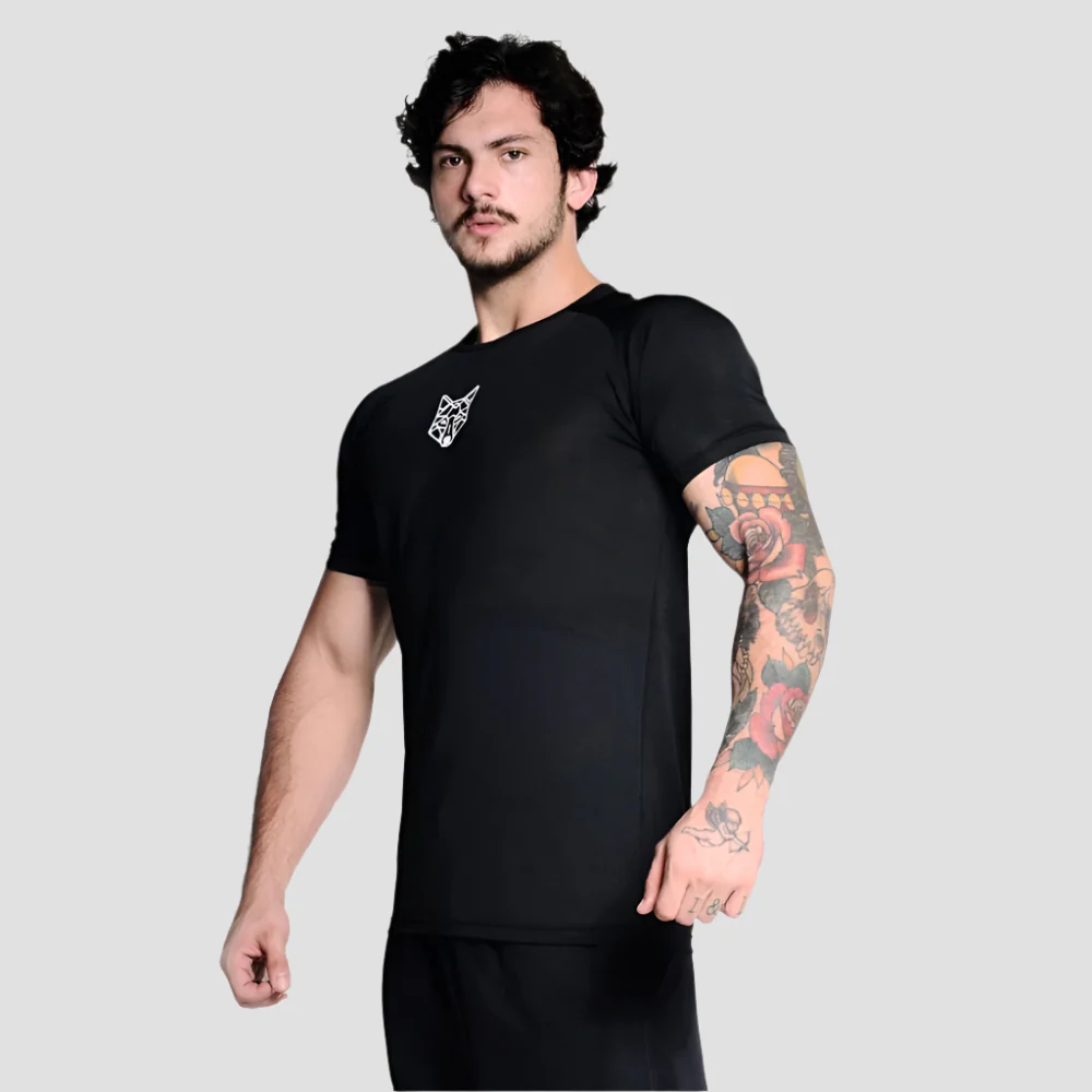 Tshirt Dry Perfomance Black Alpha - Image 2